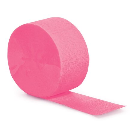 TOUCH OF COLOR Candy Pink Streamer, 81', 12PK 073042